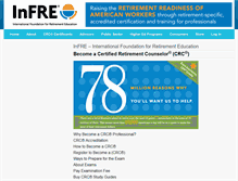 Tablet Screenshot of infre.org